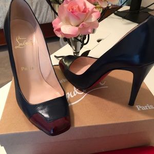 Navy and Red Louboutins